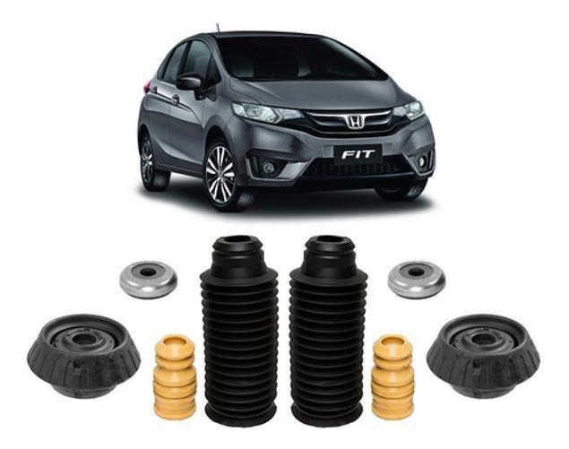 Imagem de 2 Kit Coxim Batente Dianteiro Honda New Fit 2009 2010 2011