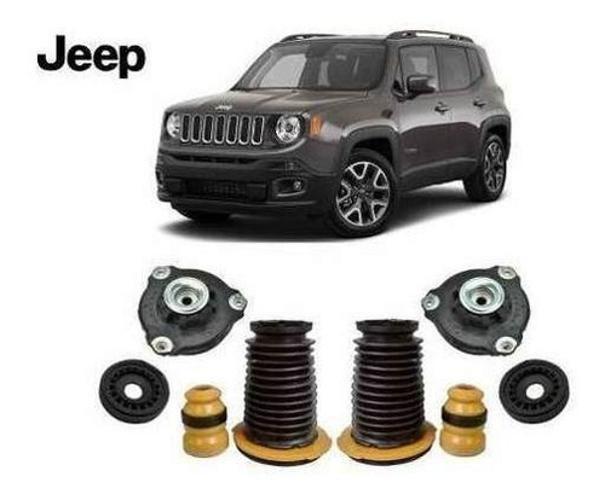 Imagem de 2 Kit Coxim Batente Suspensão Dianteira Jeep Renegade 2015 2016 2017 2018