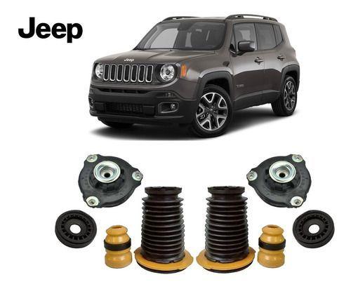 Imagem de 2 Kit Coxim Batente Suspensão Dianteira Jeep Renegade 2018 2019 2020