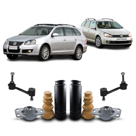 Imagem de 2 Kit Coxim + Bieleta Traseira Jetta Variant 2009 2010 2011