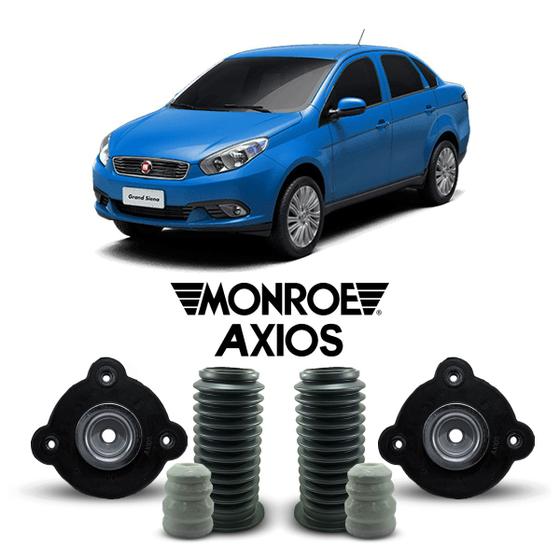 Imagem de 2 Kit Coxim Dianteiro Fiat Grand Siena 2014 2015 2016 17 18