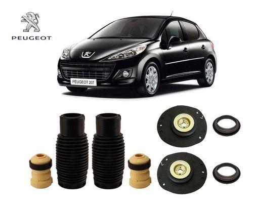 Imagem de 2 Kit Coxim Rolamento Coifa Batente Peugeot 207 1.4 1.6 2009 2010 2011 2012