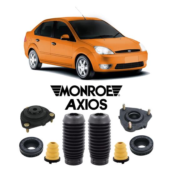 Imagem de 2 Kit Coxim Suspensão Dianteira Fiesta Sedan 2005 2006 2007