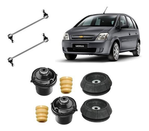 Imagem de 2 Kit Da Suspensão + Bieleta Dianteira Gm Meriva 2003 A 2012