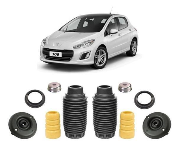 Imagem de 2 Kit Dianteiro Peugeot 308 2012 2013 2014 Coxim Batente