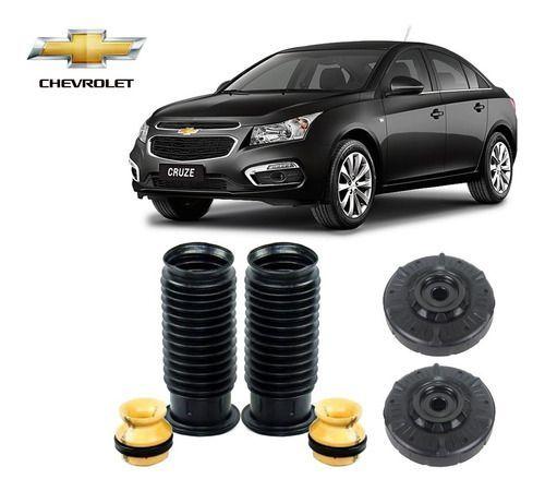 Imagem de 2 Kit Do Amortecedor Coxim Batente Coifa Dianteiro Gm Chevrolet Cruze Sedan 2012 2013 2014 2015 2016/... Pronta Entrega