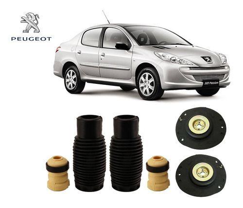 Imagem de 2 Kit Do Amortecedor Coxim Batente Coifa Dianteiro Peugeot 207 Passion Sedan 1.0 2009 2010 2011 2012 2013/... Em Estoque