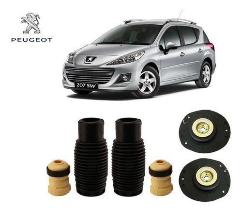 Imagem de 2 Kit Do Amortecedor Coxim Batente Coifa Dianteiro Peugeot 207 Sw Perua 1.0 2009 2010 2011 2012 2013/... Envio Imediato