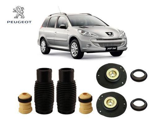 Imagem de 2 Kit Do Amortecedor Coxim Rolamento Batente Coifa Dianteiro Peugeot 207 Sw Perua 1.4 1.6 2009 2010 2011 2012 2013/...