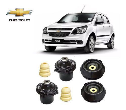 Imagem de 2 Kit Do Amortecedor Dianteiro Coxim Batente Coifa Gm Chevrolet Agile 2009 2010 2011 2012 2013 2014 2015 2016