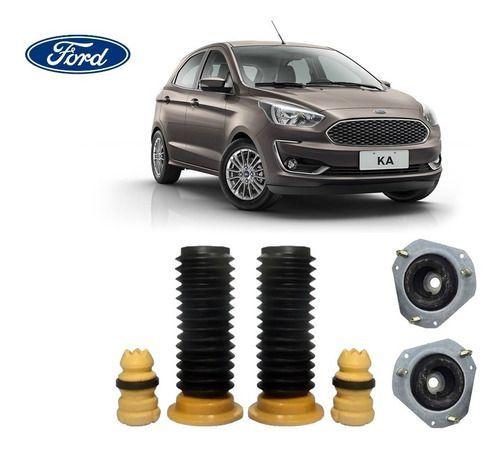 Imagem de 2 Kit Do Amortecedor Suspensão Dianteira Coxim Batente Coifa Ford New Novo Ka 2015 2016 2017 2018 2019 Pronta Entrega