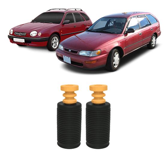 Imagem de 2 Kit Parcial Batente Haste Traseira Corolla Wagon 1995/1998