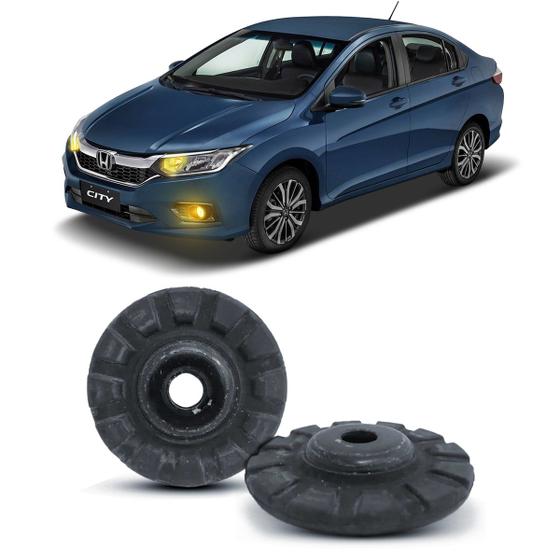 Imagem de 2 Kit Prato Calço Mola Superior Amortecedor Dianteiro Suspensão Dianteira Honda City 2015 2016 2017 2018 2019 2020 2021