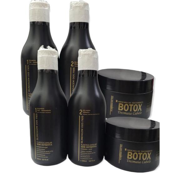 Imagem de 2 Kit Progressiva blindagem dos fios + botox 3x300 ml