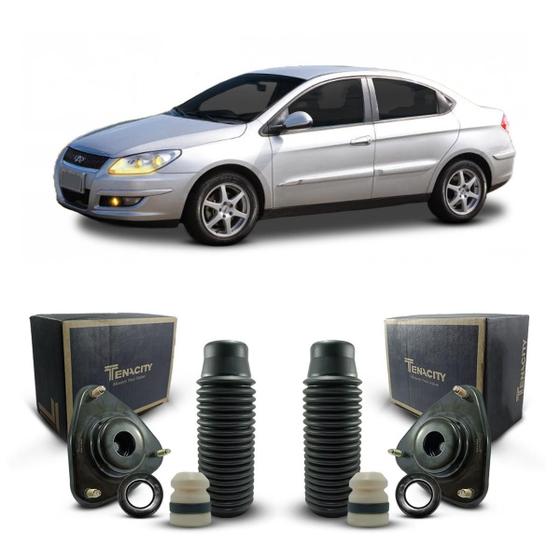 Imagem de 2 Kit Suporte Coxim Dianteiro Chery Cielo Sedan 12