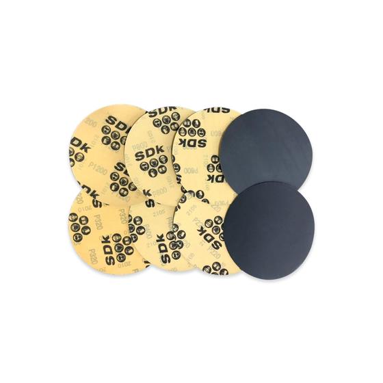 Imagem de 2 Kits Lixa Sdk com Vel. 7" grãos 220/320/400/600/800/1200 - 2 unidades cada