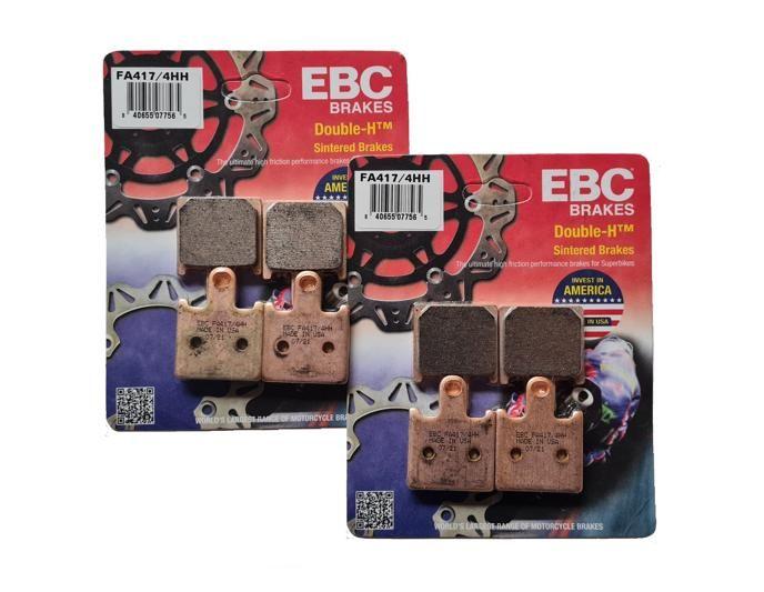 Imagem de 2 Kits Pastilha De Freio Dianteira Ebc Fa417/4hh Z 1000 Zr 1000 B7f/b8f 2007