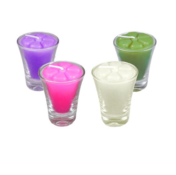 Imagem de 2 Kits Velas Coroa Advento Copinho Candelabro Cores 2