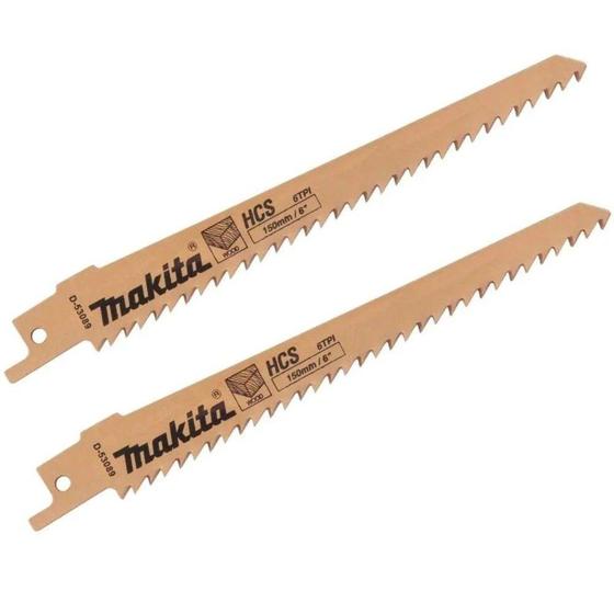 Imagem de 2 Lâminas de Serra Sabre 152mm (6") para Madeira MAKITA D-53089