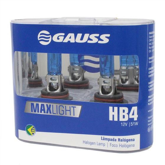 Imagem de 2 Lâmpadas De Farol Hb3 Super Branca 12v  Gauss Gl97