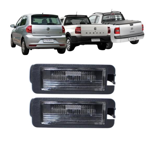 Imagem de 2 Lanterna Luz De Placa Com Soquete Gol G6 Fox Saveiro G5 G6 G7