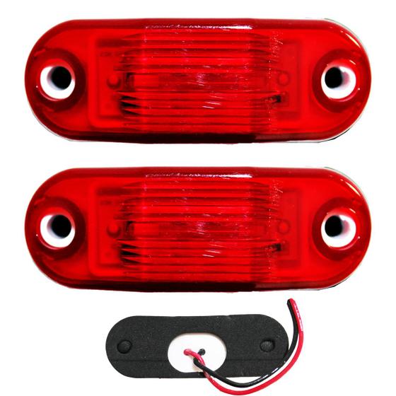 2 Lanterna Vigia Ônibus Caminhão 2 LED Vermelha BIVOLT +Chicote Menor preço em 2 Lanterna Vigia Ônibus Caminhão 2 LED Vermelha BIVOLT +Chicote
