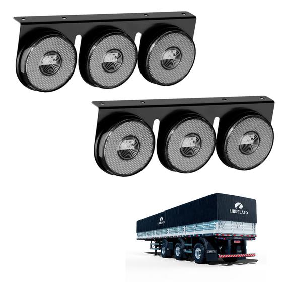 Imagem de 2 Lanternas 3 Marias Librelato LED Cristal 85mm Saída Fios