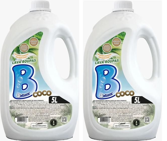 2 Lava Roupas Coco Barbarex - 5 Litros cada Menor preço em 2 Lava Roupas Coco Barbarex - 5 Litros cada