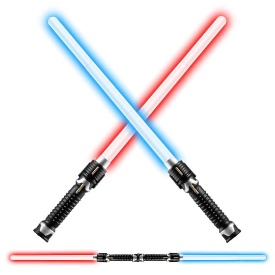 Imagem de 2 Lightsabers Retráteis Symee 2024 para Crianças - Pacote com 2