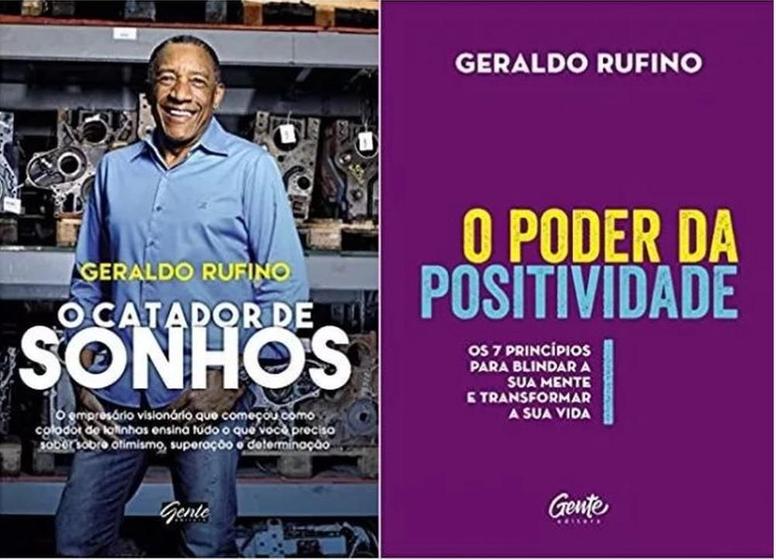 Imagem de 2 Livros Geraldo Rufino Catador Sonhos+Poder Positividade - Gente