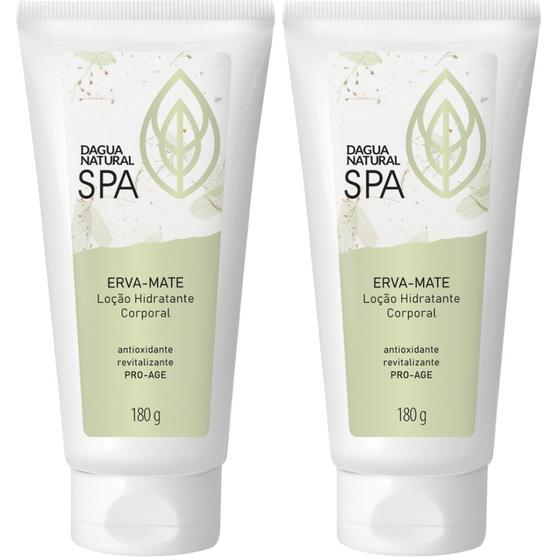 Imagem de 2 Loção Hidratante Corporal SPA Erva-Mate 180G Dagua Natural