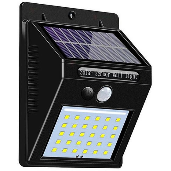 Imagem de 2 Luminária Solar Arandela 30led Sensor Movimento Lky0030-2