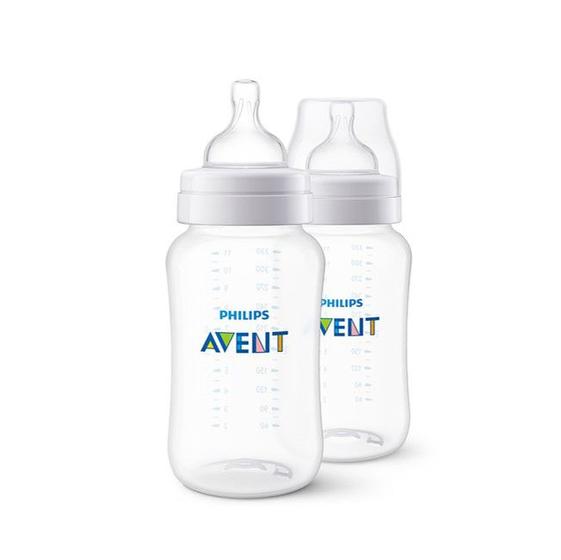 Imagem de 2 Mamadeiras Clássica 330 ml Transparentes Philips Avent