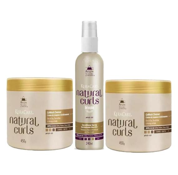 Imagem de 2 Masc Avlon Natural Curl Cowash Cleanser 450G + Spray 240Ml