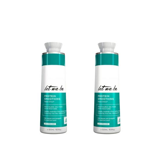 Imagem de 2 Máscaras Redutoras Let Me Be Protein Smoothing 500ml