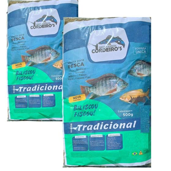 Imagem de 2 Massa de Pesca Tilapias Tambaqui Sabor Tradicional