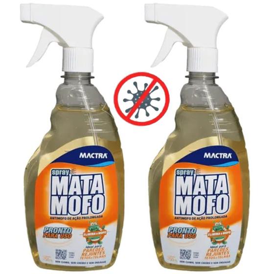 2 Mata Mofo Spray Mactra Anti Mofo Parede Pronto Uso Elimina 100% Antimofo 750ml é boa?