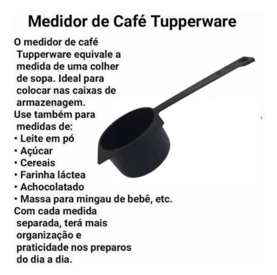Imagem de 2 medidores de café e açúcar da tuperware