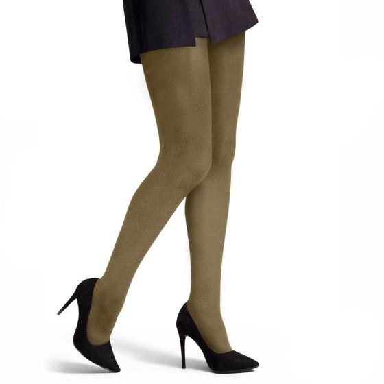 Imagem de 2 Meias Calça Opaca Fio 40 Adulto Selene Feminina Lisa Básica Toque Macio De Poliamida