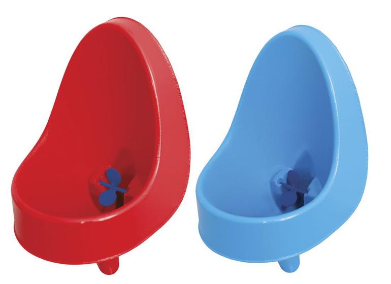 Imagem de 2 Mictórios Infantil 1 Azul E 1 Vermelho Desfralde Sanitário
