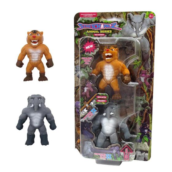 Imagem de 2 Mini Bonecos Elásticos Goliath e Trumpy  - Stretchapalz