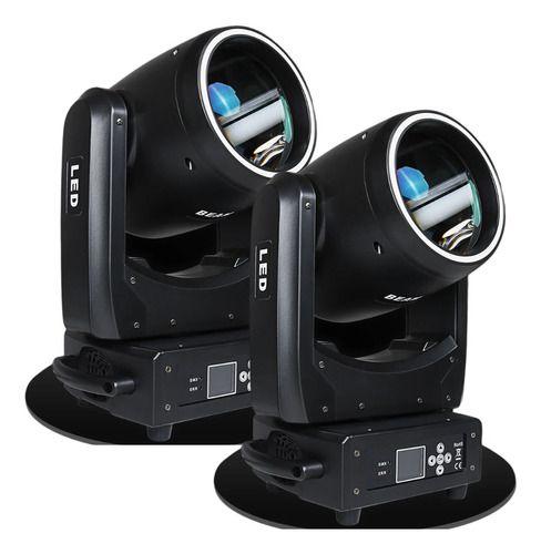 Imagem de 2 Mini Moving Head Globo Rgbw 100w Borda Led