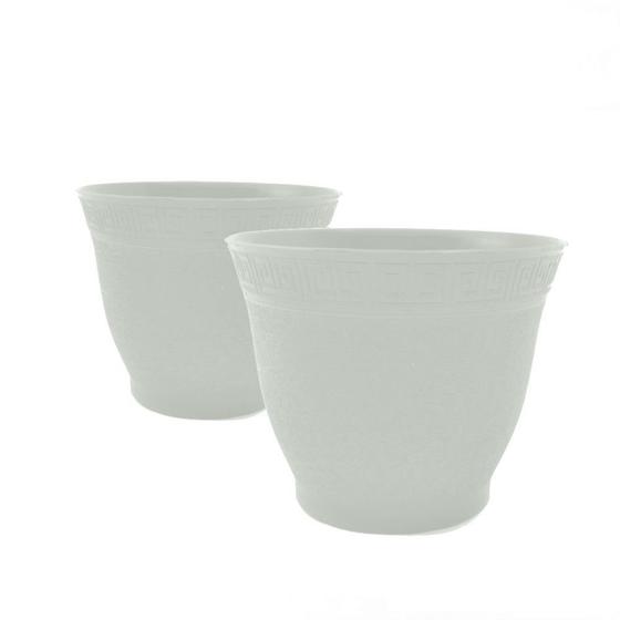 Imagem de 2 Mini Vasos Cachepô para planta e suculenta - vaso redondo