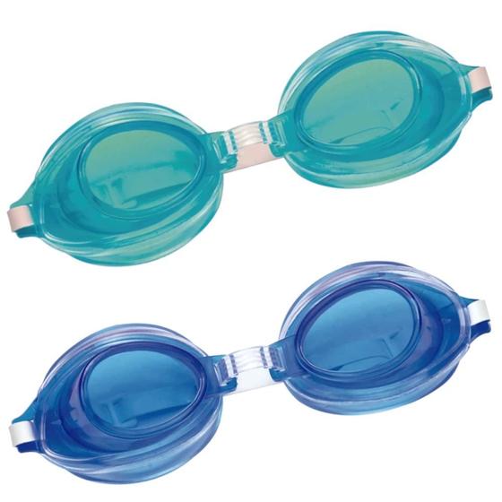 Imagem de 2 Oculos de Natacao Infantil Fashion 1 Verde e 1 Azul  Mor 