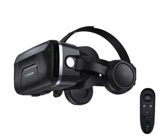 Imagem de 2 Óculos de Realidade Virtual VR Shinecon 10.0 + 2 Controle Joystick