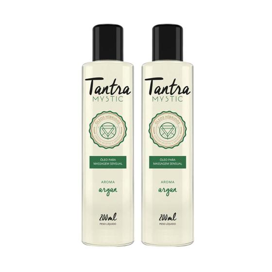 Imagem de 2 Óleo para Massagem Sensual Tantra Mystic Argan - 200ml