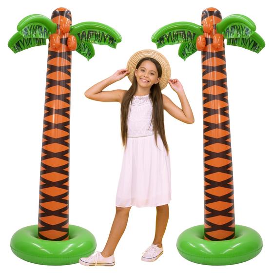Imagem de 2 Palmeiras Infláveis de 1,7m - Ideal para Festa Havaiana/Luau