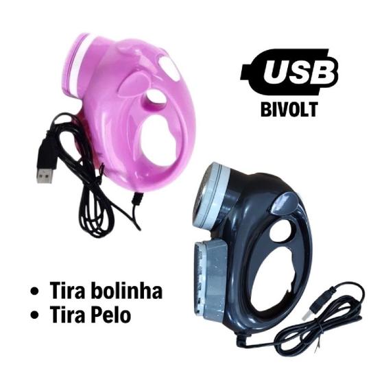 Imagem de 2 Papa Bolinhas Portátil Tira Pelos Recarregavel Usb Bivolt