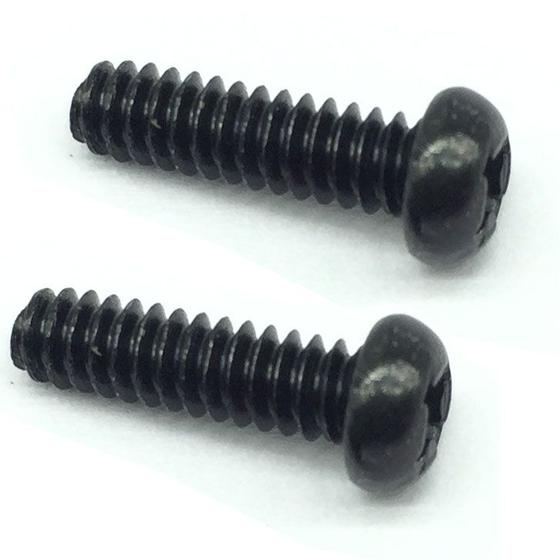 Imagem de 2 Parafuso PRETO BK aço Chave seletora guitarra 3,5X6,3X12mm