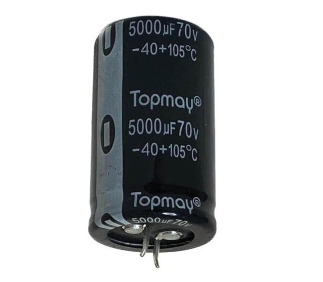 Imagem de 2 pçs - capacitor eletrolitico 5000x70v - 5000uf x 70v